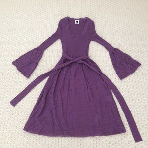 New M Missoni belted midi knit dress